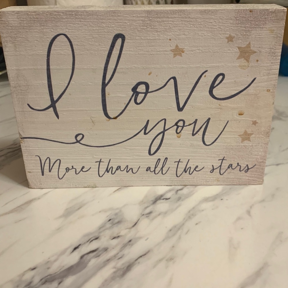 I Love You 💕 Home Decor Sign